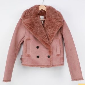 Chic Attitude Mauve Suede Cropped 
Avec Les Filles